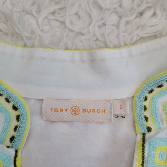 Tory Burch Embroidered Tunic Top - Picture 3 of 9